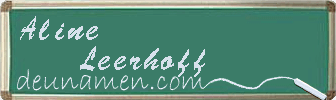 Aline Leerhoff Visitenkarte